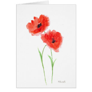 Red poppy flowers