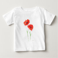 Red poppy flowers