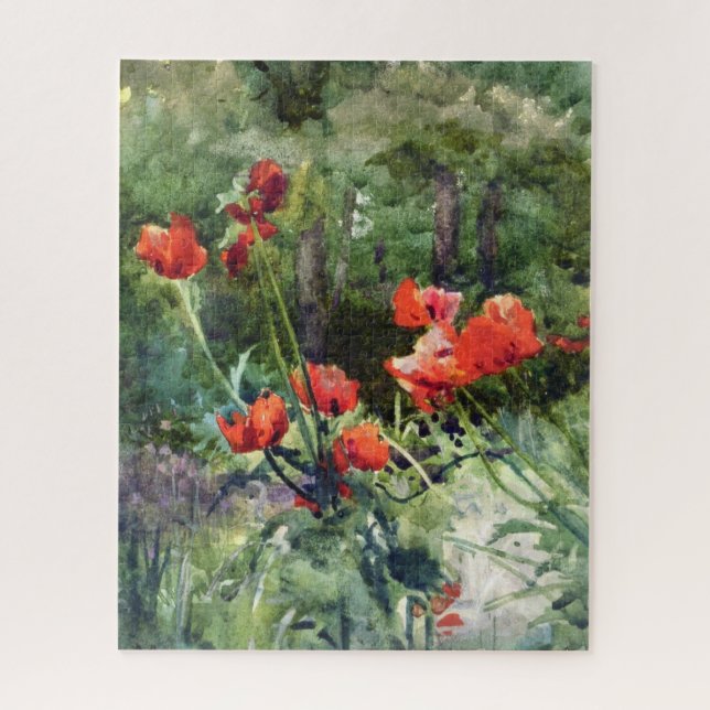 Red Poppy Flowers (by Mildred Anne Butler) Jigsaw Puzzle (Vertical)