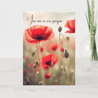 Red Poppy Flowers Sympathy