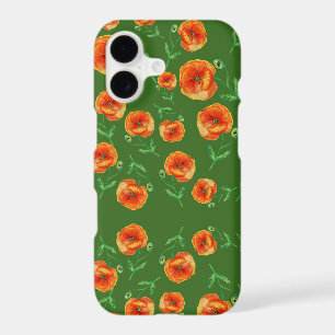 Red Poppy Flowers Watercolor iPhone / iPad case