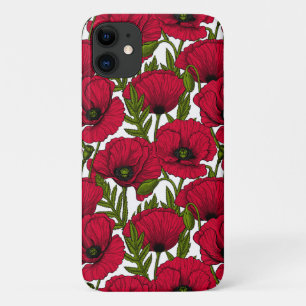 Red Poppy garden 2 iPhone 11 Case