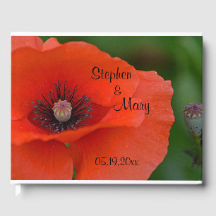 Red Poppy Guest Book