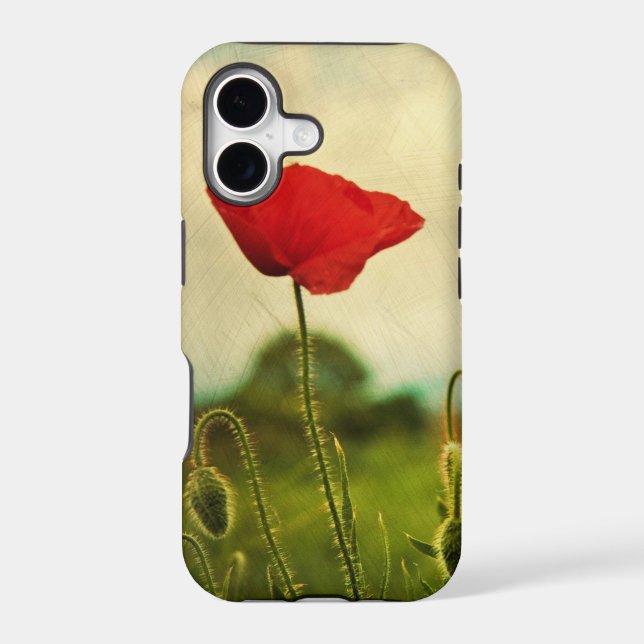 Red Poppy iPhone Case (Back)