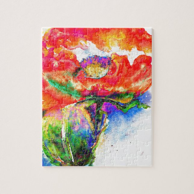 Red Poppy Jigsaw Puzzle (Vertical)