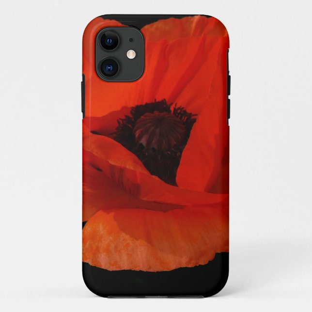 Red Poppy Macro Case-Mate iPhone Case (Back)