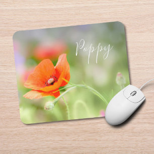 Red Poppy  Mouse Pad