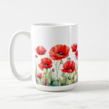 Red Poppy Mug