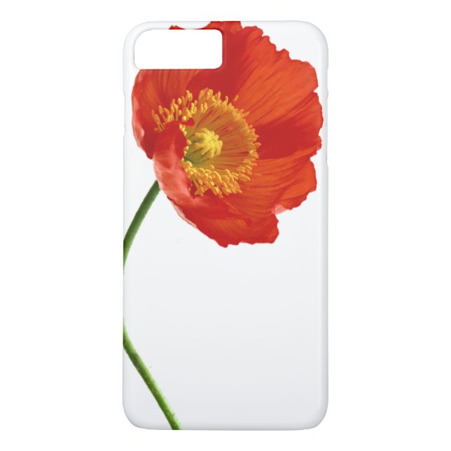 Red Poppy Simplicity Case-Mate iPhone Case (Back)