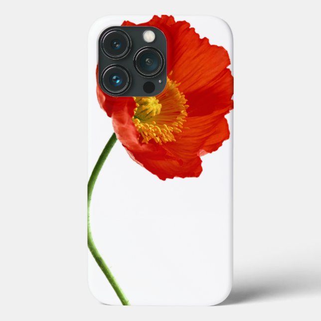 Red Poppy Simplicity Case-Mate iPhone Case (Back)