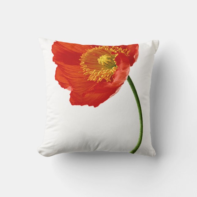 Red Poppy Simplicity Cushion (Front)