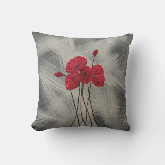 Red Poppy's Cushion (Front)