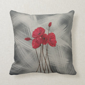 Red Poppy's Cushion
