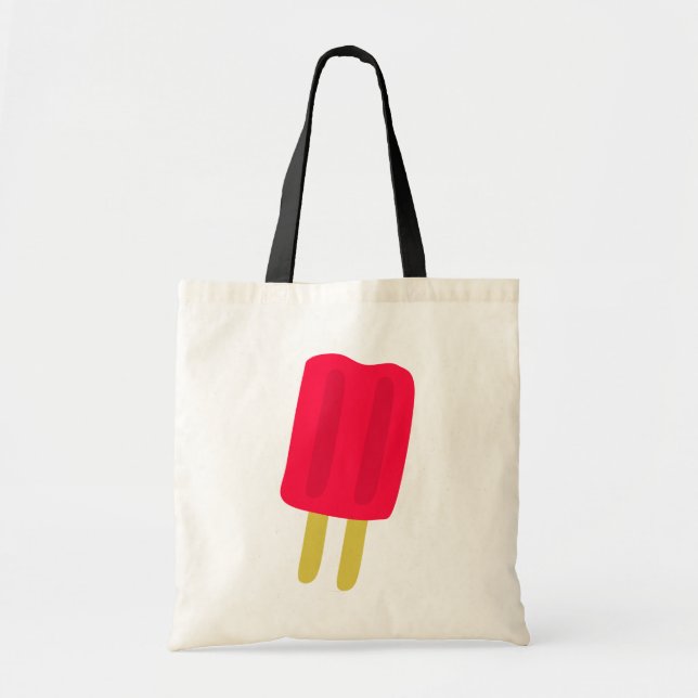 Red Popsicle Tote Bag (Front)