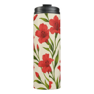 Red Portable Thermal Bottle