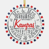 Red Postal Service Collection Ornament - Add Image