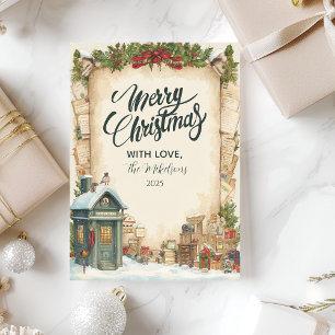 Red Postbox Winter Holiday