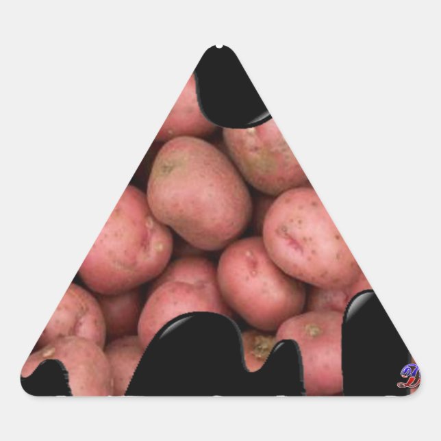 RED POTATOES PRODUCTS TRIANGLE STICKER (Front)