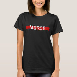 Red Power Morse Code Woman T-Shirt