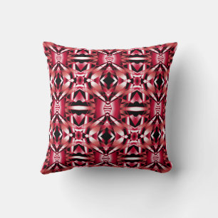Red Power Perspective Colour Gradient Filled Art Cushion