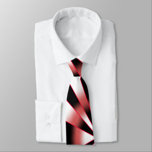 Red Power Perspective Gradient Fill Drawing Tie