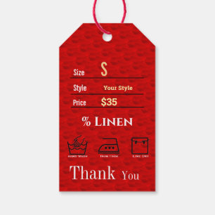 Red Price Gift Tags