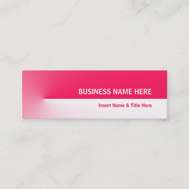 Red Pro Mini Business Card (Front)