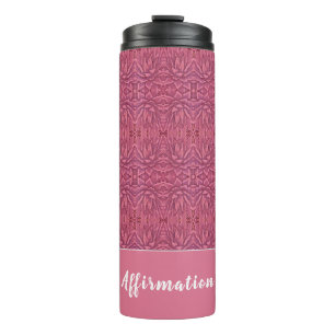 Red Promotional Agave Affirmation Thermal Tumbler