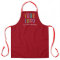 Red Promotional Apron Custom Printed Logo Branded