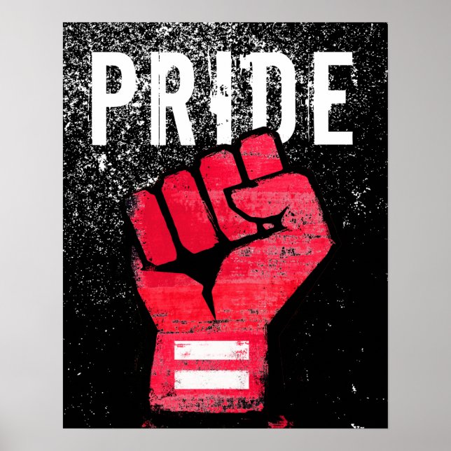 Red Protest Fist Poster (Front)