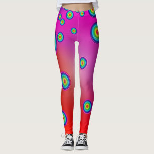 Red Psychedelic Leggings