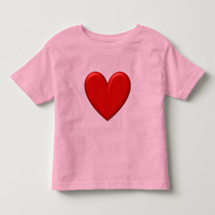 Red Puffy Heart Toddler T-Shirt