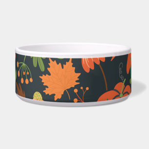 Red pumpkin seamless pattern and carrots