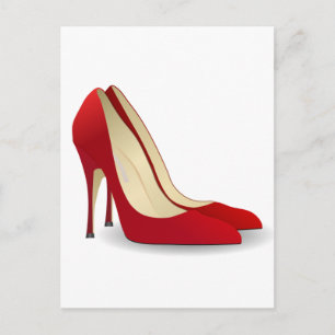 Red Pumps Postcard