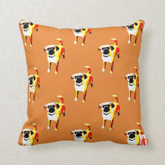 red puppy "Pattern - Puggle" Cushion