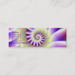 Red Purple and White Spiral Card