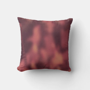 Red & Purple Blurry Street Scenes Cushion