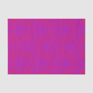 Red Purple Wavy Lines Seamless Pattern Tissue Paper