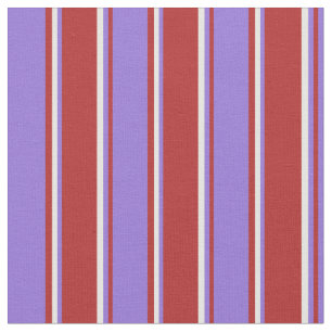 Red, Purple & White Coloured Lines Fabric