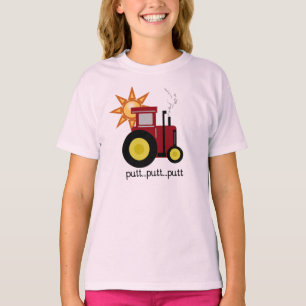 Red Putt Putt Tractor T-Shirt
