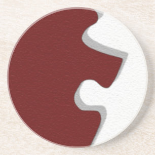 Red Puzzle Coaster