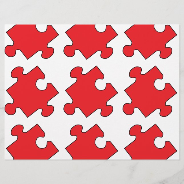 RED PUZZLE PIECE (Front)