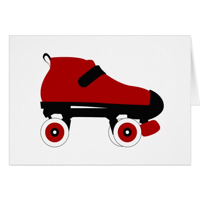 red quad roller derby skate (Front Horizontal)