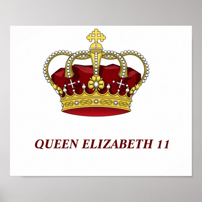 Red queen and crown poster (Front)
