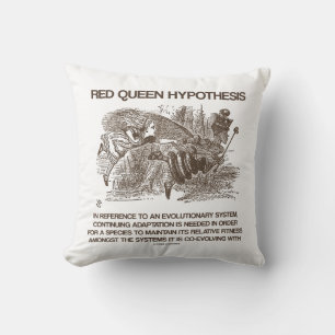 Red Queen Hypothesis Alice Red Queen Wonderland Cushion