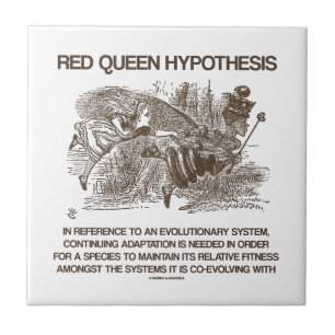 Red Queen Hypothesis (Wonderland Alice Red Queen) Ceramic Tile