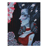 Red Queen Of Hearts Alice Wonderland Fantasy Art