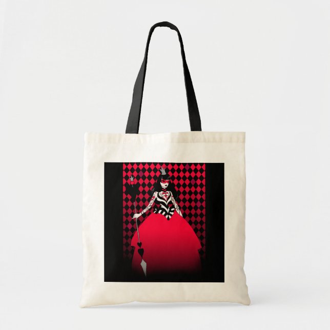 Red Queen of Hearts tote bag (Front)