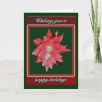 Red Queen of the Night Happy Holiays Card