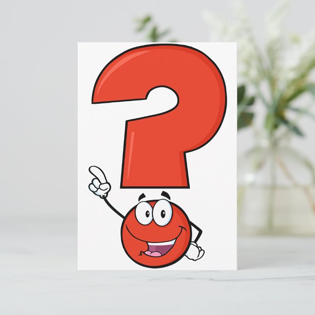 Red Question Mark Invitations (Creator Uploaded)